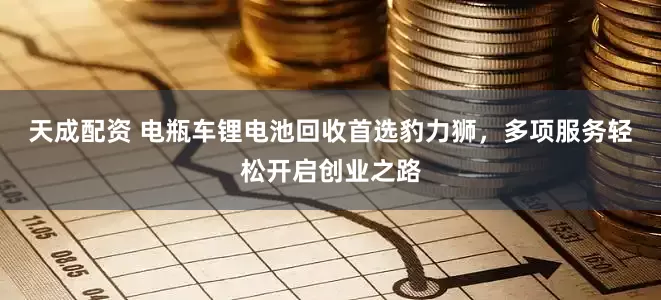 天成配资 电瓶车锂电池回收首选豹力狮，多项服务轻松开启创业之路